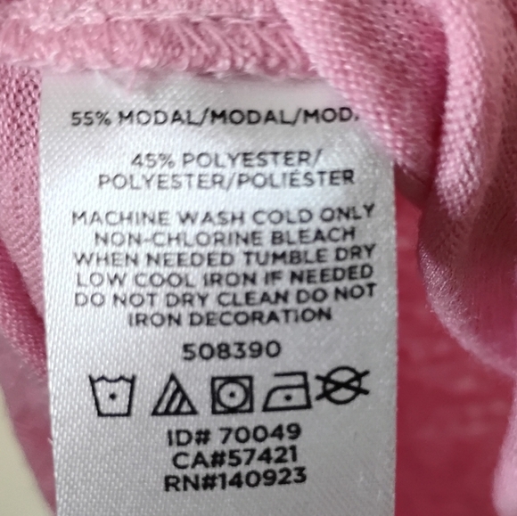 NWT LOFT Pink Tie Front Top Small Modal Casual Soft Feminine Everyday - Picture 8 of 9